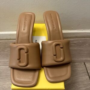 Marc Jacobs Brown Slide Sandals
